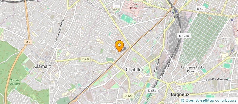 localisation de l'entreprise MADAME FARANIAINA RAZAFIMAMONJY RAMANANTSOA  CHATILLON