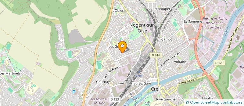 localisation de l'entreprise MADAME FARHA MAJERI  NOGENT-SUR-OISE