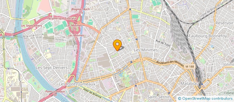 localisation de l'entreprise MADAME FARHAD KHOGYANI  TOULOUSE