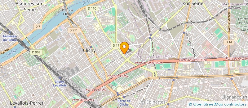 localisation de l'entreprise MADAME FARHANA NAJNIN à CLICHY