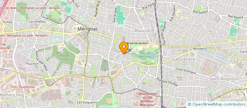 localisation de l'entreprise MADAME FARIBA NIK BAKHT  MERIGNAC