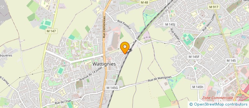 localisation de l'entreprise MADAME FARIDA AID  WATTIGNIES