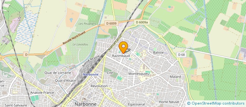 localisation de l'entreprise MADAME FARIDA ALJARBOU à NARBONNE