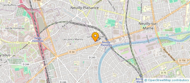 localisation de l'entreprise MADAME FARIDA ARIELLE K OUEDRAOGO à LE PERREUX-SUR-MARNE