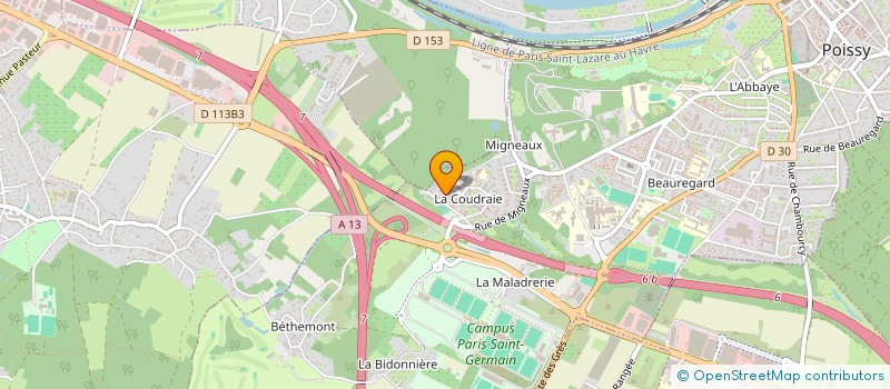 localisation de l'entreprise MADAME FARIDA BAYOU  POISSY