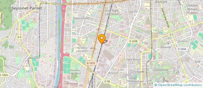 localisation de l'entreprise MADAME FARIDA BELATTAR  GRENOBLE