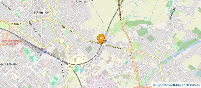 localisation de l'entreprise MADAME FARIDA BEN-ADDI à BETHUNE