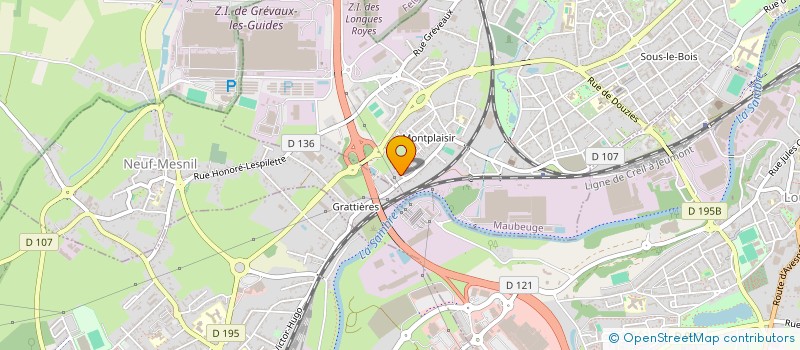 localisation de l'entreprise MADAME FARIDA BENADA  MAUBEUGE