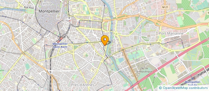 localisation de l'entreprise MADAME FARIDA BENAMAR à MONTPELLIER