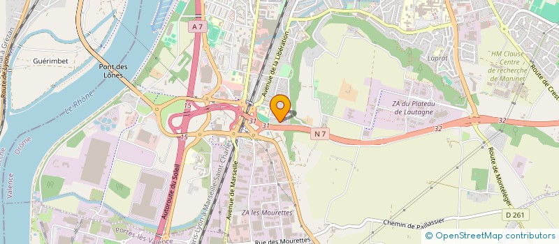 localisation de l'entreprise MADAME FARIDA BOUSLAH  VALENCE