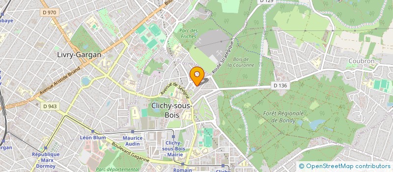 localisation de l'entreprise MADAME FARIDA BOUZIAD à CLICHY-SOUS-BOIS