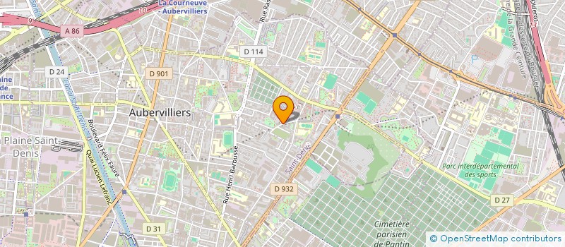 localisation de l'entreprise MADAME FARIDA CHIKH  AUBERVILLIERS