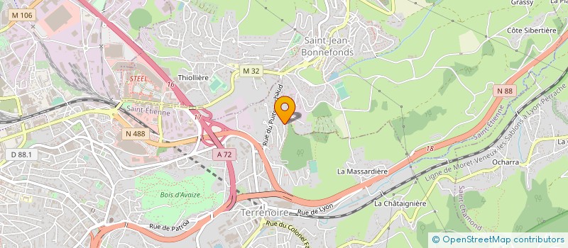 localisation de l'entreprise MADAME FARIDA DJOUADI à SAINT-ETIENNE