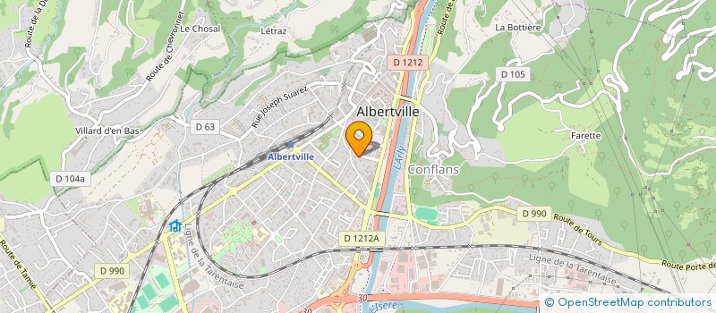 localisation de l'entreprise MADAME FARIDA EL HABBAS à ALBERTVILLE