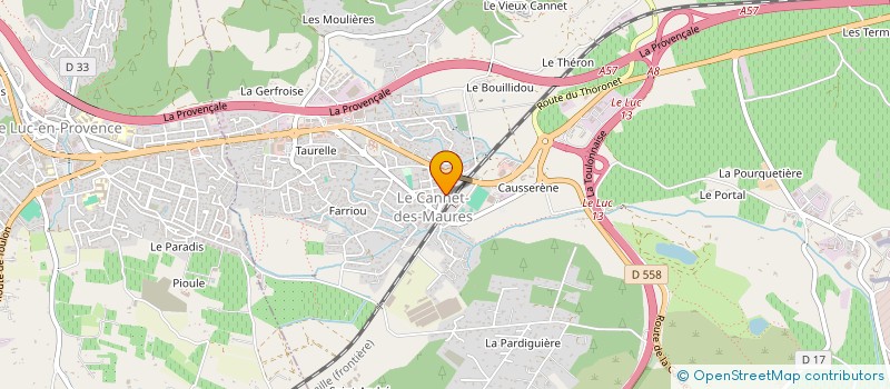 localisation de l'entreprise MADAME FARIDA ELATRACH  LE CANNET-DES-MAURES