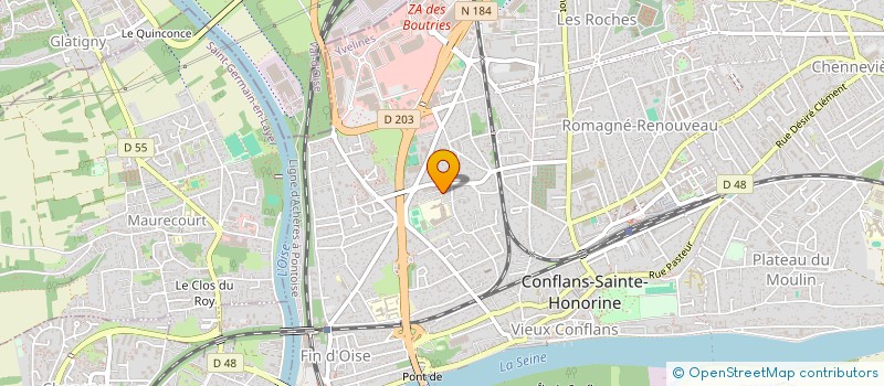 localisation de l'entreprise MADAME FARIDA FERRADJI  CONFLANS-SAINTE-HONORINE