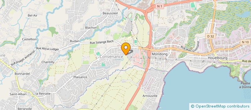 localisation de l'entreprise MADAME FARIDA GASSAB  BAIE-MAHAULT