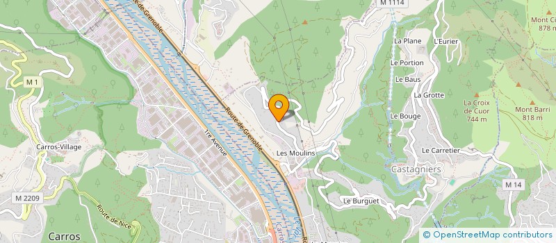 localisation de l'entreprise MADAME FARIDA GOUJDAD  CASTAGNIERS