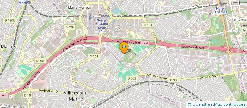 localisation de l'entreprise MADAME FARIDA GUERGOUR à NOISY-LE-GRAND