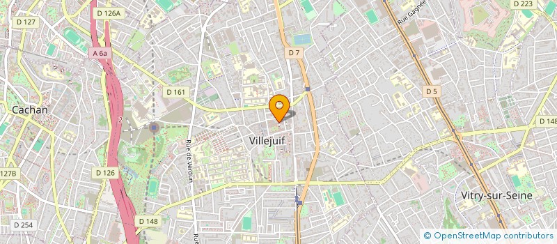 localisation de l'entreprise MADAME FARIDA KEDJI  VILLEJUIF