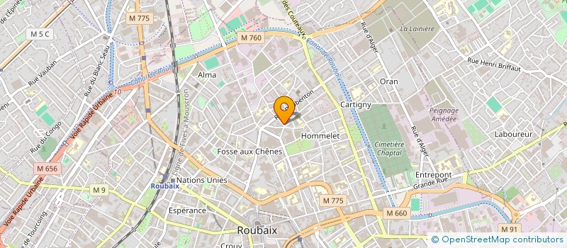 localisation de l'entreprise MADAME FARIDA KERRACHE  ROUBAIX