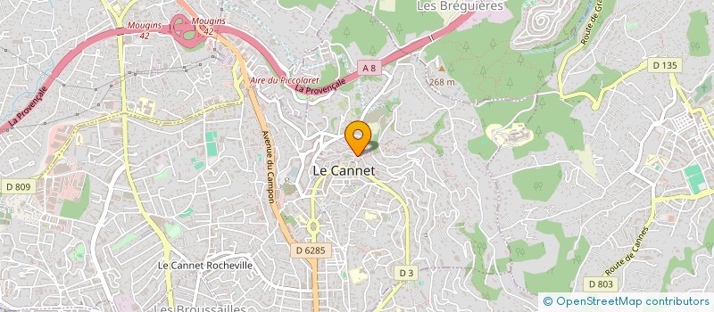 localisation de l'entreprise MADAME FARIDA LAGGOUNE  LE CANNET