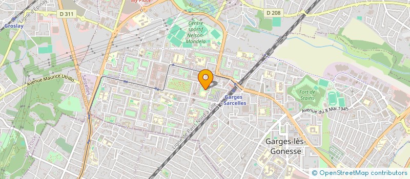 localisation de l'entreprise MADAME FARIDA LAMMARI  SARCELLES