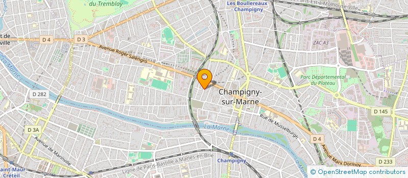 localisation de l'entreprise MADAME FARIDA MABROUKI à CHAMPIGNY-SUR-MARNE