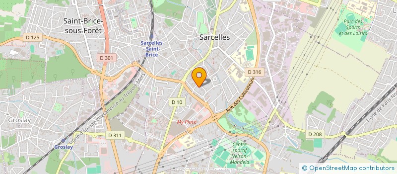 localisation de l'entreprise MADAME FARIDA OUCHANI à SARCELLES