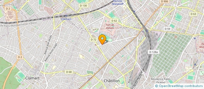 localisation de l'entreprise MADAME FARIDA RABI à CHATILLON
