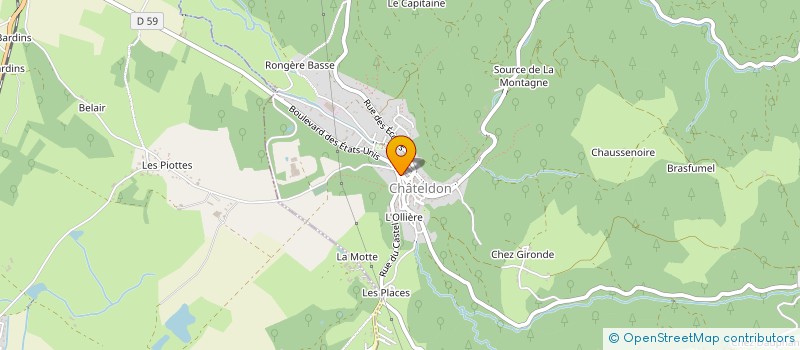 localisation de l'entreprise MADAME FARIDA TOUIDJINE  CHATELDON