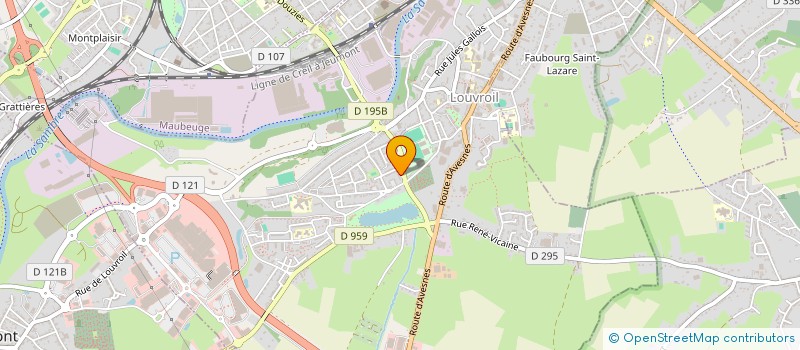 localisation de l'entreprise MADAME FARIDA YAZID  LOUVROIL