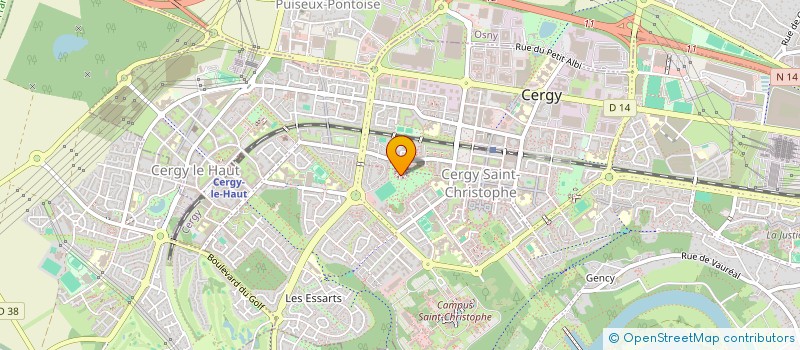 localisation de l'entreprise MADAME FARIDATH FARIDATH  CERGY