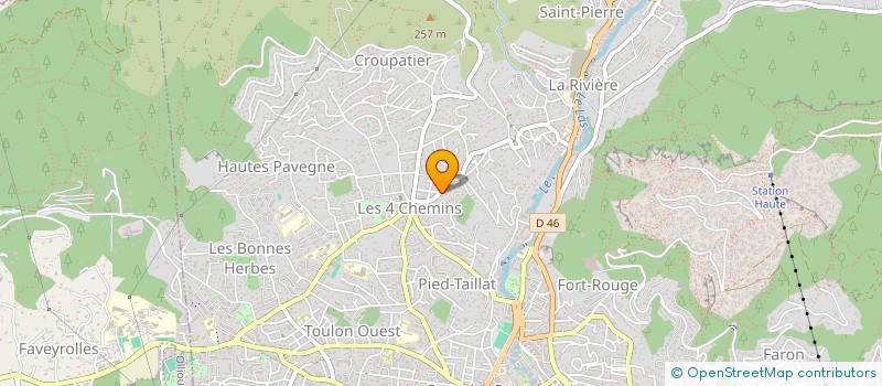 localisation de l'entreprise MADAME FARIDE PLATA DIAZ  TOULON