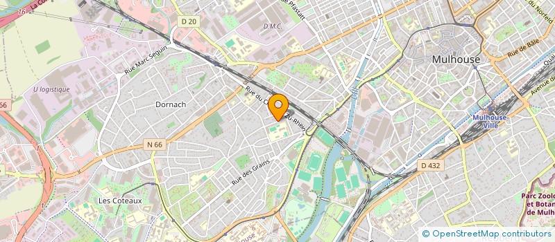 localisation de l'entreprise MADAME FARIZA MEFTALI  MULHOUSE