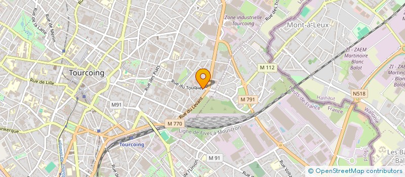 localisation de l'entreprise MADAME FARIZA OUDIR  TOURCOING