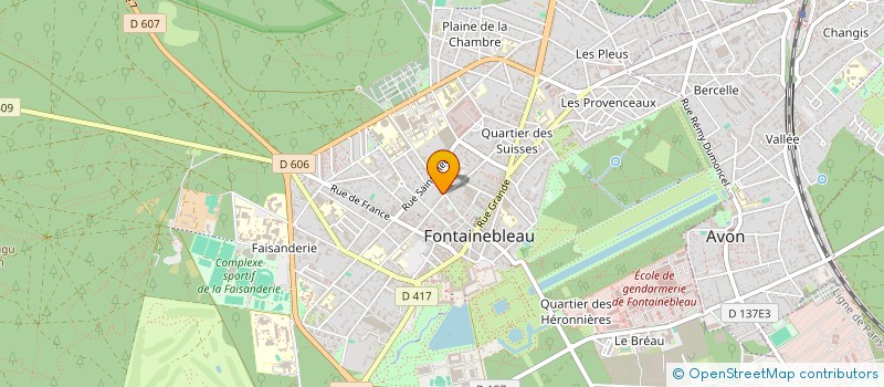 localisation de l'entreprise MADAME FARJANA YESMIN  FONTAINEBLEAU