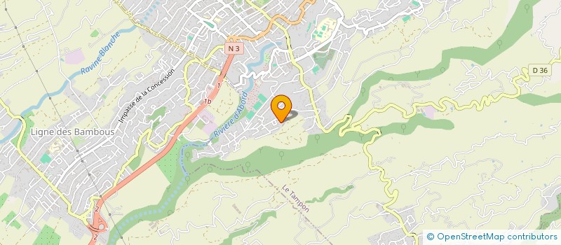 localisation de l'entreprise MADAME FAROZIA FOKEERCHAND  LE TAMPON