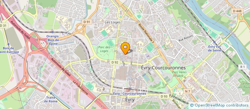 localisation de l'entreprise MADAME FARVA HUSSAIN à EVRY-COURCOURONNES