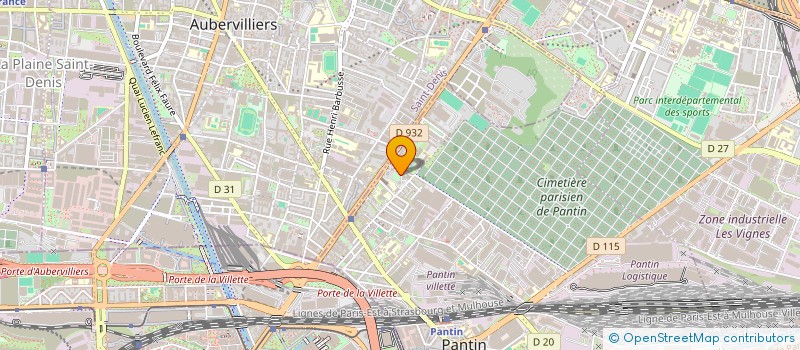 localisation de l'entreprise MADAME FARZANA PANNA  PANTIN