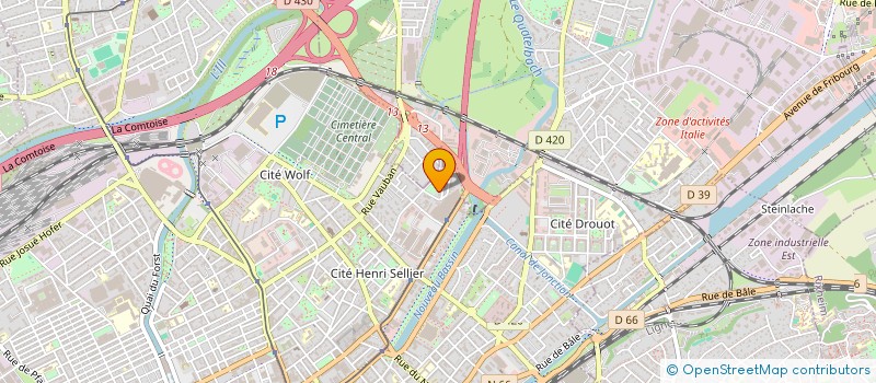 localisation de l'entreprise MADAME FATEMA CHENOUF  MULHOUSE