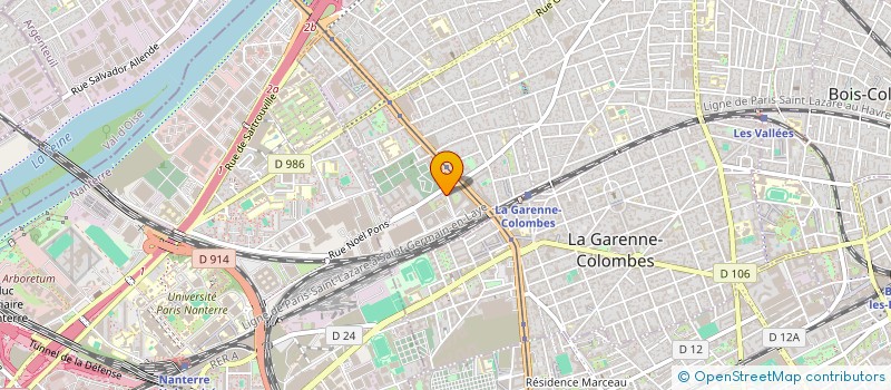 localisation de l'entreprise MADAME FATEMA YAKOUBALY  COLOMBES