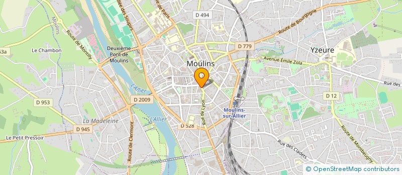 localisation de l'entreprise MADAME FATEMEH GHOLAMI NASRABADI à MOULINS
