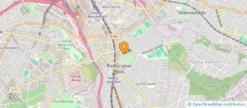 localisation de l'entreprise MADAME FATEMEH SETAYESH à ROSNY-SOUS-BOIS