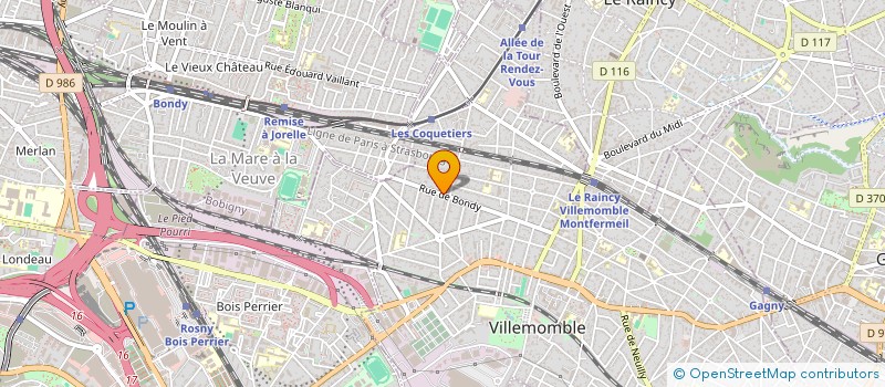 localisation de l'entreprise MADAME FATEMEH SHAFFIE  VILLEMOMBLE