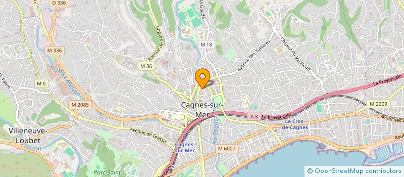 localisation de l'entreprise MADAME FATEN GASMI à CAGNES-SUR-MER