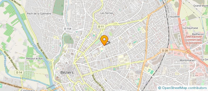 localisation de l'entreprise MADAME FATEN SAWAF à BEZIERS