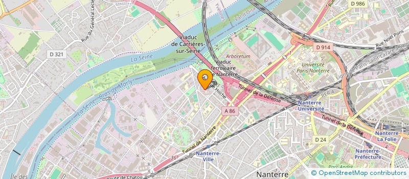 localisation de l'entreprise MADAME FATHIA TOUNEKTI  NANTERRE