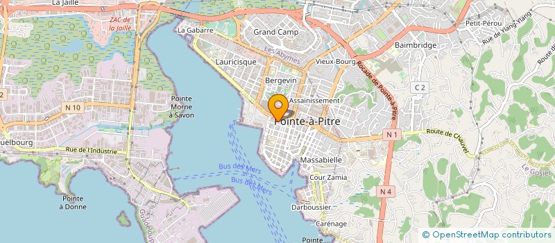 localisation de l'entreprise MADAME FATIA MOHAMED ALI  POINTE-A-PITRE