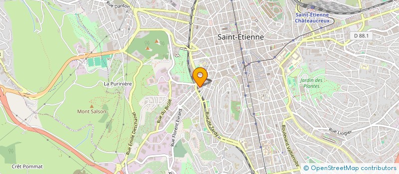 localisation de l'entreprise MADAME FATIHA BELAIDI  SAINT-ETIENNE